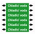 Značení potrubí ISO 20560, chladicí voda